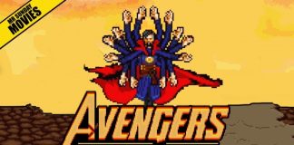 Scene Avengers VS Thanos Infinity War Versi 16 Bit