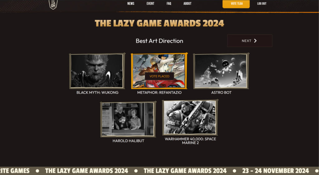 the lazy game awards 2024